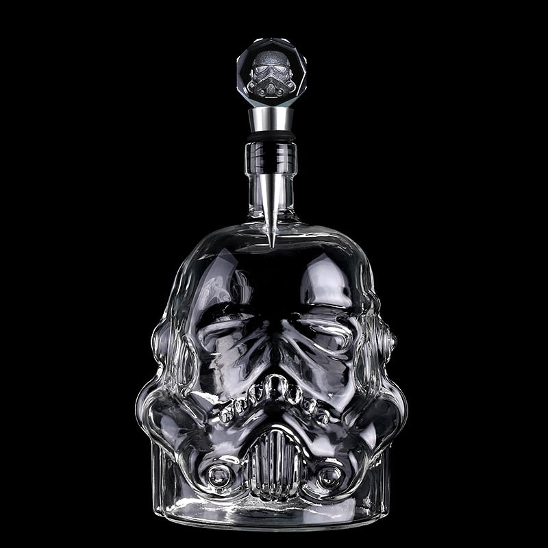 WineWhiskyPlus Storm Trooper Helmet Whiskey Decanter and sets