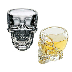 WineWhiskyPlus Crystal Skull Cup Glass Skull Head Wine Glass Halloween Supplies Free Shipping